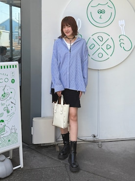 「アイテム（チョーカー）」を使った、yuさん（レディース・170cm）の秋コーディネート