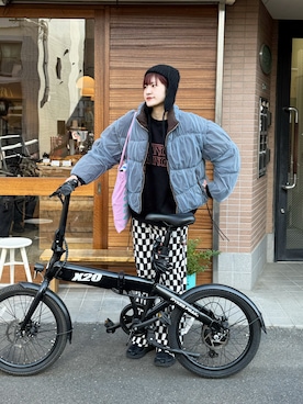 「me+em select（ミームセレクト）のアイテム」を使った、yuさん（レディース・170cm）の冬コーディネート