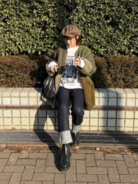 「TOWNCRAFT（タウンクラフト）のアイテム」を使った、yuさん（レディース・170cm）の冬コーディネート