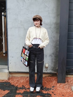 「アイテム（チョーカー）」を使った、yuさん（レディース・170cm）の春コーディネート