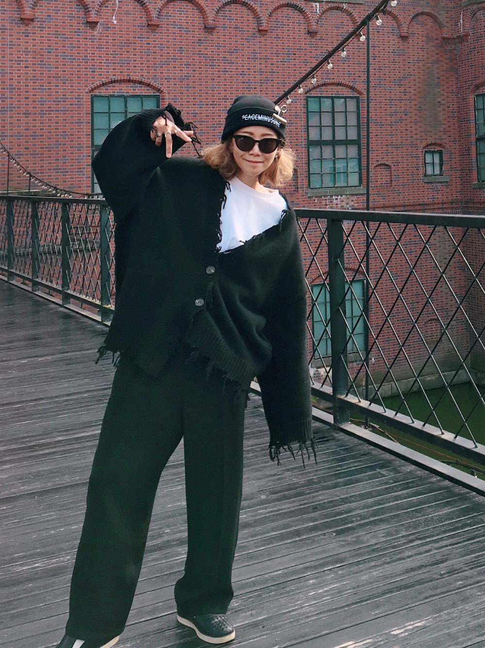 PEACEMINUSONE ニットキャップ ビーニー ジヨン愛用 Knit Cap 