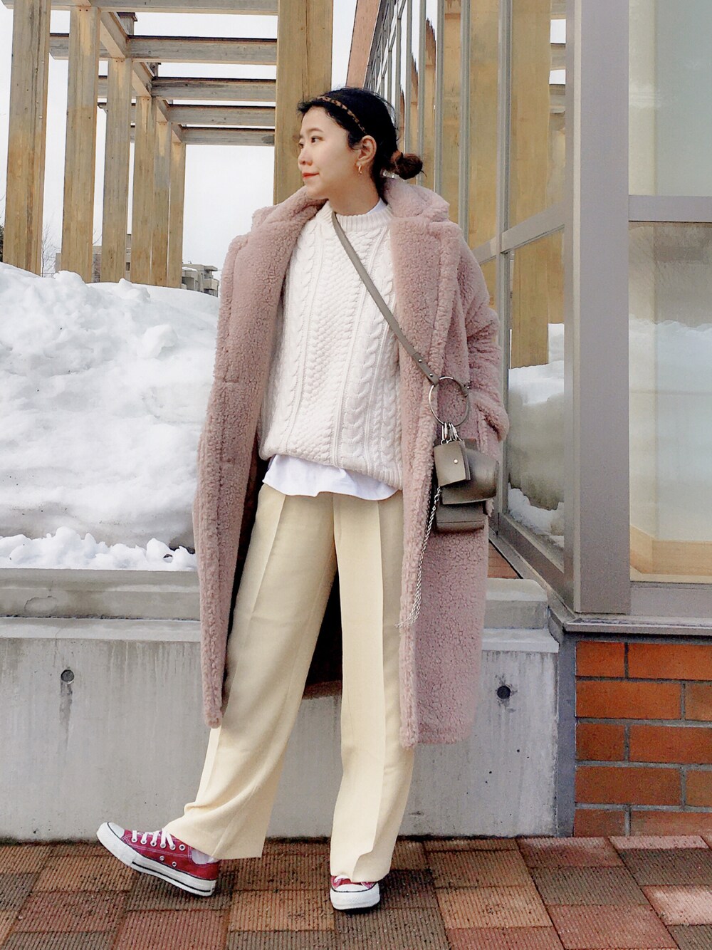 6（ロク）の「＜6(ROKU)＞CABLE HIGH NECK KNIT/ニット（ニット ...