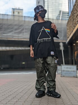 「ROYAL FLASH（ロイヤルフラッシュ）のアイテム（スニーカー）」を使った、みねさん（メンズ・161cm）の冬コーディネート