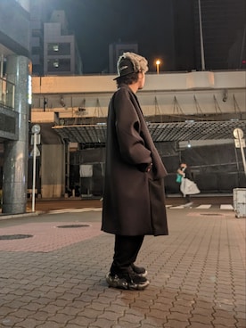 「ROYAL FLASH（ロイヤルフラッシュ）のアイテム（シューズ）」を使った、みねさん（メンズ・161cm）の冬コーディネート