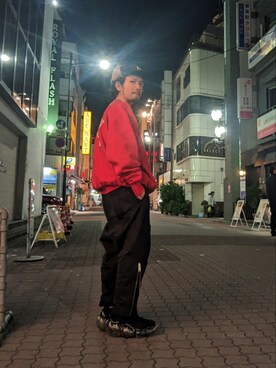 「ROYAL FLASH（ロイヤルフラッシュ）のアイテム（シューズ）」を使った、みねさん（メンズ・161cm）の冬コーディネート