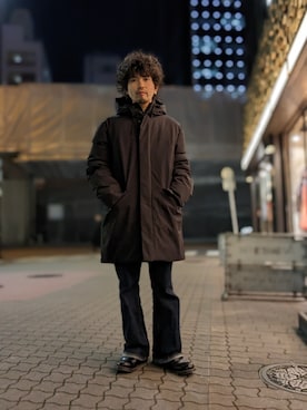 「DENHAM」｜みねさん（メンズ・161cm）の冬コーディネート