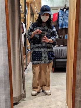 「MINUS（マイナス）のアイテム」を使った、みねさん（メンズ・161cm）の春コーディネート