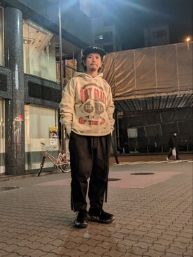 「ROYAL FLASH（ロイヤルフラッシュ）のアイテム（シューズ）」を使った、みねさん（メンズ・161cm）の冬コーディネート
