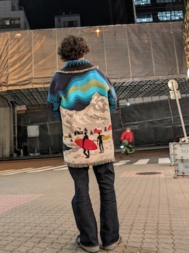 「ALANUI（アラヌイ）のアイテム」を使った、みねさん（メンズ・161cm）の冬コーディネート