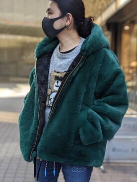 「STUD MUFFIN」｜「アイテム（ジャケット/アウター）」を使った、みねさん（メンズ・161cm）の秋コーディネート