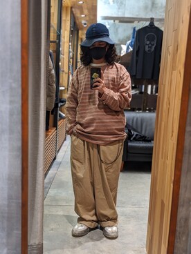 「FACCIES（ファチーズ）のアイテム」を使った、みねさん（メンズ・161cm）の秋コーディネート