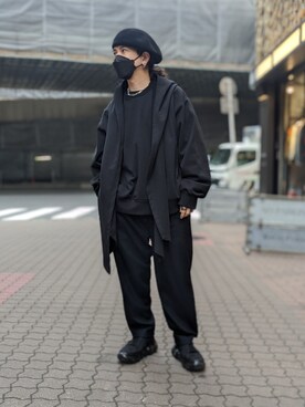 「ROYAL FLASH（ロイヤルフラッシュ）のアイテム（スニーカー）」を使った、みねさん（メンズ・161cm）の冬コーディネート