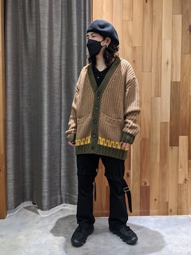 「ALANUI（アラヌイ）のアイテム」を使った、みねさん（メンズ・161cm）の冬コーディネート