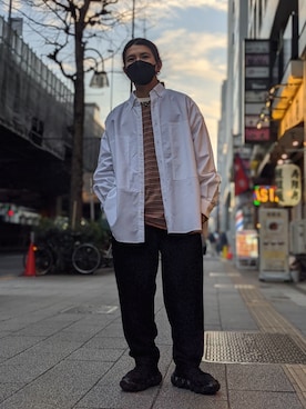 「FACCIES（ファチーズ）のアイテム」を使った、みねさん（メンズ・161cm）の冬コーディネート