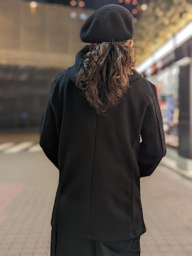 「ISAMU KATAYAMA BACKLASH（イサムカタヤマバックラッシュ）のアイテム」を使った、みねさん（メンズ・161cm）の秋コーディネート