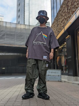 「ROYAL FLASH（ロイヤルフラッシュ）のアイテム（スニーカー）」を使った、みねさん（メンズ・161cm）の冬コーディネート