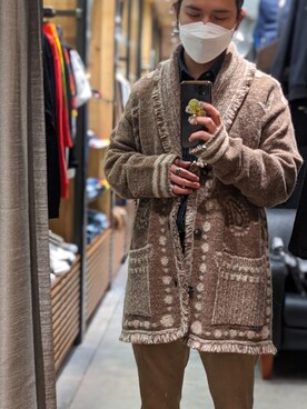 「ALANUI（アラヌイ）のアイテム」を使った、みねさん（メンズ・161cm）の冬コーディネート