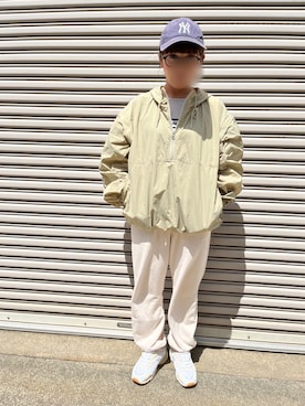 「CIAOPANIC TYPY（チャオパニックティピー）のアイテム（ナイロンジャケット）」を使った、mijinko79さん（レディース・151cm）の春コーディネート