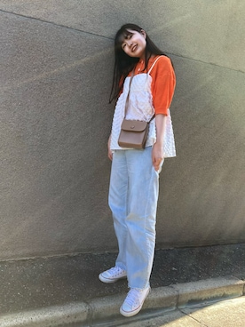 「おしゃれスタ（オシャレスタ）のアイテム」を使った、atsukonokoさん（レディース・166cm）の夏コーディネート