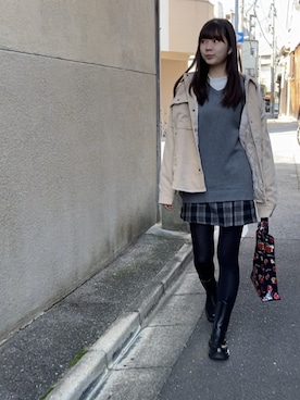 「SVEC（シュベック）のアイテム（シューズ）」を使った、atsukonokoさん（レディース・166cm）の冬コーディネート