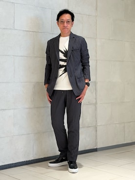 「5351 POUR LES HOMMES（ゴーサンゴーイチプールオム）のアイテム（トップス）」を使った、Tsudakaさん（メンズ・174cm）の夏コーディネート