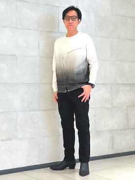 「5351 POUR LES HOMMES（ゴーサンゴーイチプールオム）のアイテム」を使った、Tsudakaさん（メンズ・174cm）の春コーディネート