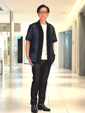 「5351 POUR LES HOMMES（ゴーサンゴーイチプールオム）のアイテム（パンツ）」を使った、Tsudakaさん（メンズ・174cm）の春コーディネート