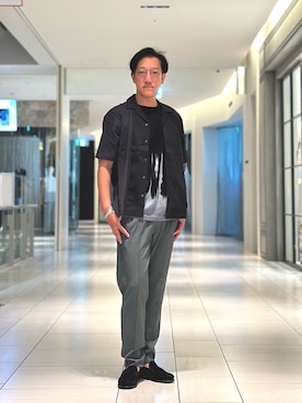 「アイテム（パンツ）」を使った、Tsudakaさん（メンズ・174cm・50代）の秋コーディネート