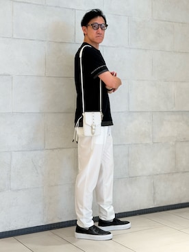 「5351 POUR LES HOMMES（ゴーサンゴーイチプールオム）のアイテム（トップス）」を使った、Tsudakaさん（メンズ・174cm）の夏コーディネート