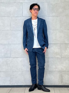 「5351 POUR LES HOMMES（ゴーサンゴーイチプールオム）のアイテム」を使った、Tsudakaさん（メンズ・174cm）の春コーディネート