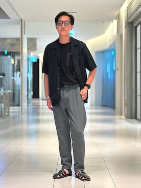 「5351 POUR LES HOMMES（ゴーサンゴーイチプールオム）のアイテム（トップス）」を使った、Tsudakaさん（メンズ・174cm）の夏コーディネート