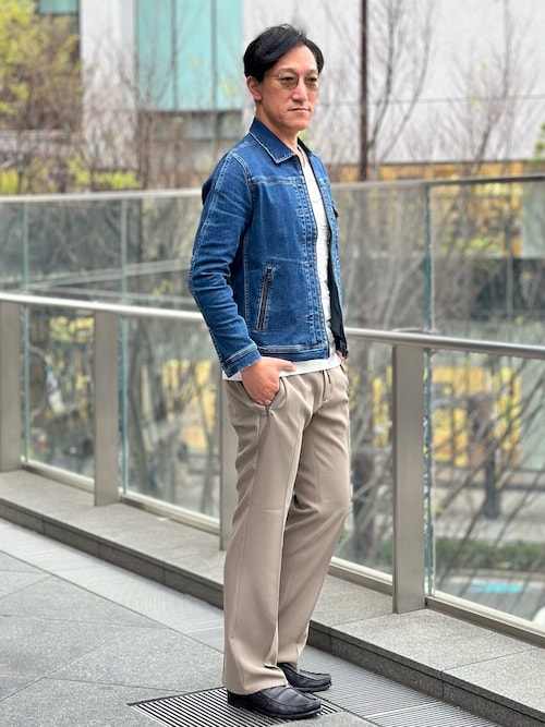 【未使用級】5351 POUR LES HOMMES デニムジャケット Gジャン セットアップ対応】オリジナルバンダナ付き コーティング デニム