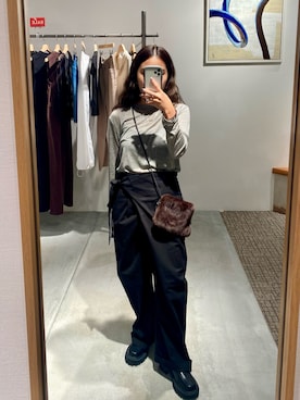 「CANAL JEAN（キャナルジーン）のアイテム（アクセサリー）」を使った、  momoさん（レディース・150cm）の秋コーディネート
