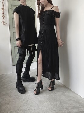 「MM6 Maison Margiela（ｴﾑｴﾑｼｯｸｽ ﾒｿﾞﾝ ﾏﾙｼﾞｪﾗ）のアイテム（サンダル）」を使った、trestelle2012さん（メンズ・173cm）の秋コーディネート