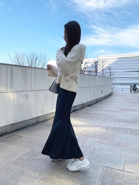 まるさん（レディース・160cm）の冬コーディネート