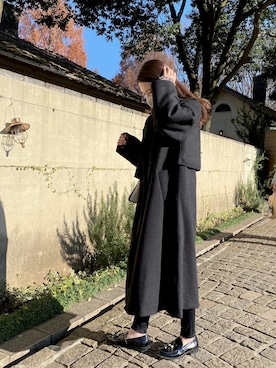 y/m byなとりか　フェイクファーショート丈ジャケット y/m by なとりか（イムバイナトリカ）の「フェイクファー