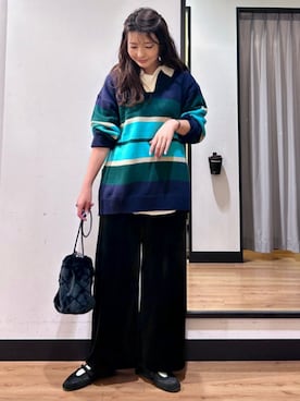 「Right-on（ライトオン）のアイテム」を使った、Rightonさん（レディース・166cm）の冬コーディネート