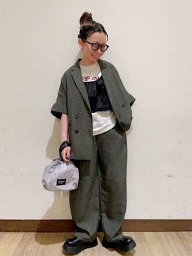 「BACK NUMBER（バックナンバー）のアイテム（トップス）」を使った、Rightonさん（レディース・152cm）の春コーディネート