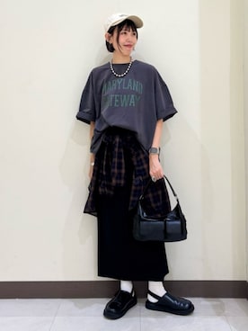 「Right-on（ライトオン）の【HONEYSUCKLE ROSE】ダブルポケットワンショルダー（ショルダーバッグ）」を使った、Rightonさん（レディース・164cm・30代）の秋コーディネート