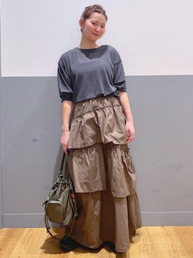 「Right-on（ライトオン）のアイテム（トップス）」を使った、Rightonさん（レディース・155cm）の春コーディネート