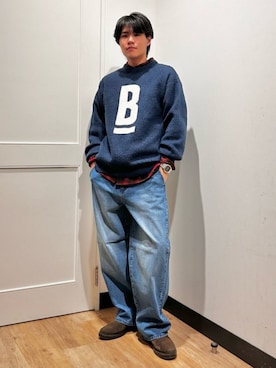 「BACK NUMBER（バックナンバー）のアイテム」を使った、Rightonさん（メンズ・175cm）の冬コーディネート