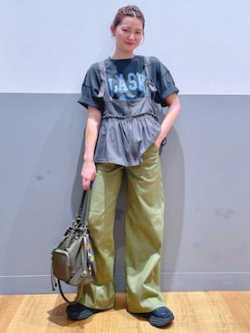 「SOMETHING（サムシング）のアイテム」を使った、Rightonさん（レディース・155cm）の春コーディネート