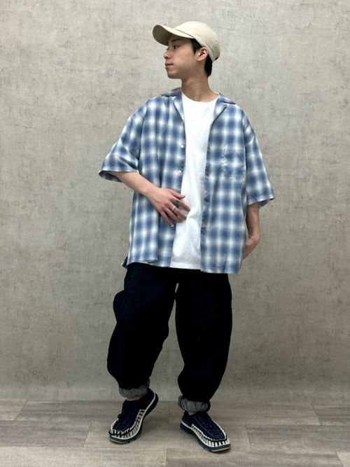 セール】【BACK NUMBER】オンブレチェック半袖シャツ（シャツ