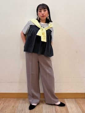 「Right-on（ライトオン）のアイテム（パンツ）」を使った、Rightonさん（レディース・152cm）の夏コーディネート