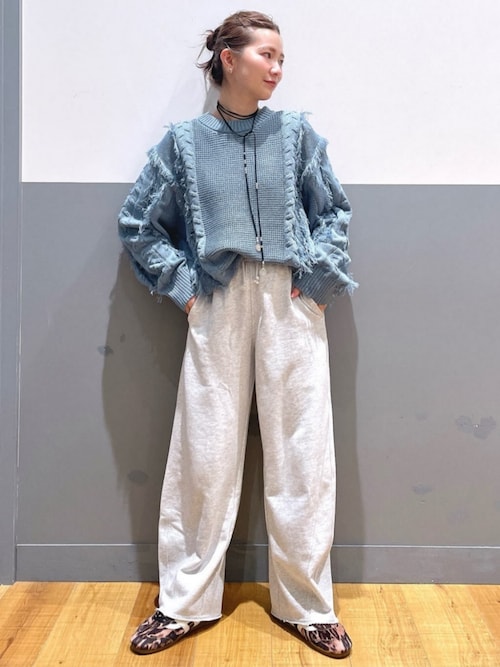 【HONEYSUCKLE ROSE】シアーロングスリーブＴシャツ（透け感 カットソー素材 ベーシックシルエット シンプルデザイン）