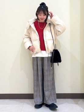 「ニット/セーター」｜Rightonさん（レディース・164cm）の秋コーディネート