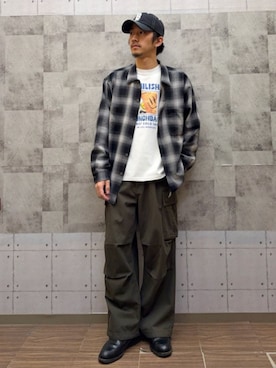 「BACK NUMBER（バックナンバー）のアイテム（トップス）」を使った、Rightonさん（メンズ・171cm）の春コーディネート