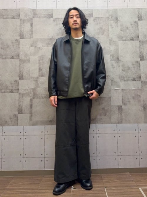 BACK NUMBER ブルゾン アウター 「BACK NUMBER」PUレザージップ