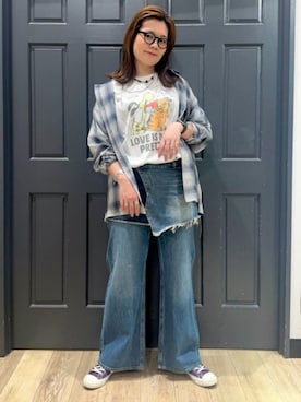 「BACK NUMBER（バックナンバー）のアイテム」を使った、Rightonさん（レディース・170cm）の春コーディネート