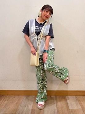 「Right-on（ライトオン）のアイテム（パンツ）」を使った、Rightonさん（レディース・152cm）の夏コーディネート